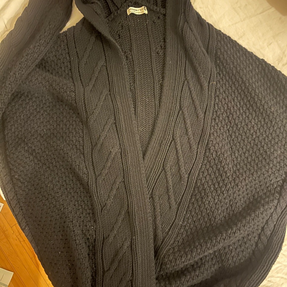 Jackson Rowe Pluto Cardigan Size Medium in Black - Picture 9 of 9